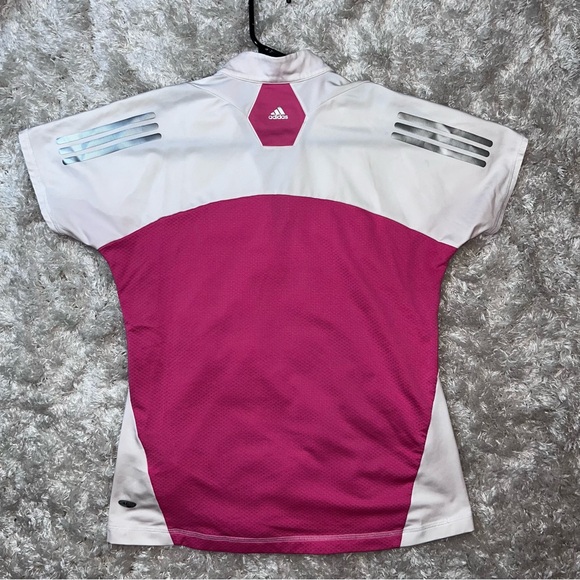🤍💗 Adidas CLIMACOOL Zip-Front Performance Top | Size M 💗🤍 - Picture 3 of 8